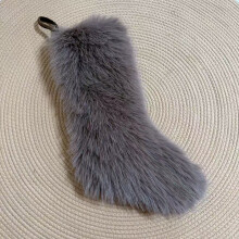 Kerstkousen van pluche, 48 cm lang, hangende kerstkous als decoratie bij de open haard of in een cadeautas.