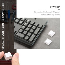 37 Stücke Pbt Tasten Kappe Dsa 1U Tasten Kappe für Mx Benutz Erdefiniertes Tasten Kappe Set für Gaming Mechanische Tastatur Tastatur, Weiß