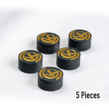 Pool Billiard Cue Tips - 5 Pieces Pool Cue Tip/Snooker Cue Tip 14mm 6 Layers Billiards Accessories