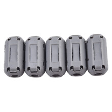 5-mm-Ferritkern-Rauschunterdrückungsfilterring mit Kabelclip, RFI/EMI-16A-Filterring für Drahtdurchmesser 2,5–5 mm