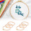 6-Pcs Solid Wood Adjustable Embroidery Hoop Set – Smooth Round Cross Stitch Frame, Multipurpose Ring for Needlework 1