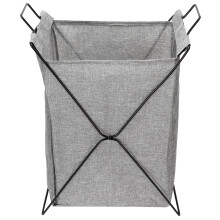 Collapsible Laundry Basket With Reinforced Frame Foldable Narrow Space Laundry Bag Slim Laundry Hamper With Handles For Easy Transport And Compact