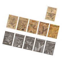 20 Blatt Grünfarn Pflanzenaufkleber DIY Scrapbook Dekoration | Papier