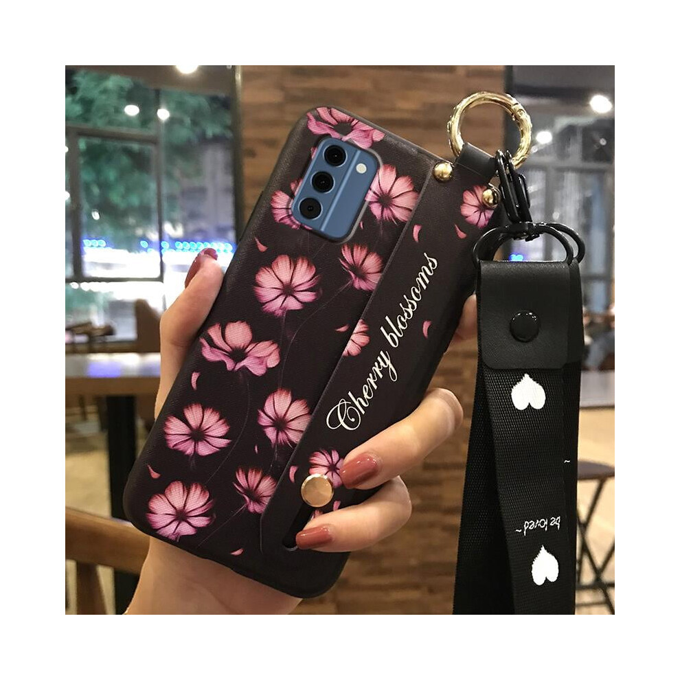 Nokia C300 4G Phone Case Â Kickstand, Flower Design, Wrist Strap, Dust/Water Resistant, Protective Soft Case 9087558666354
