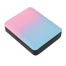 Custodia per sigarette ricaricabile USB gradiente blu e rosa, 150mAh, 83x27x10mm