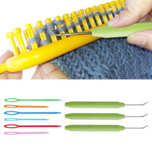 Juego de 9 ganchos de ganchillo con mango ergonómico para principiantes. Herramientas de costura.