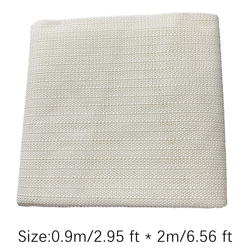 Non-Slip Carpet Pad Â Thin Mesh Rug Gripper For Hardwood Floors, Pvc Anti-Slip Mat For Area Rugs & Furniture, White 150X150cm 9165521927142