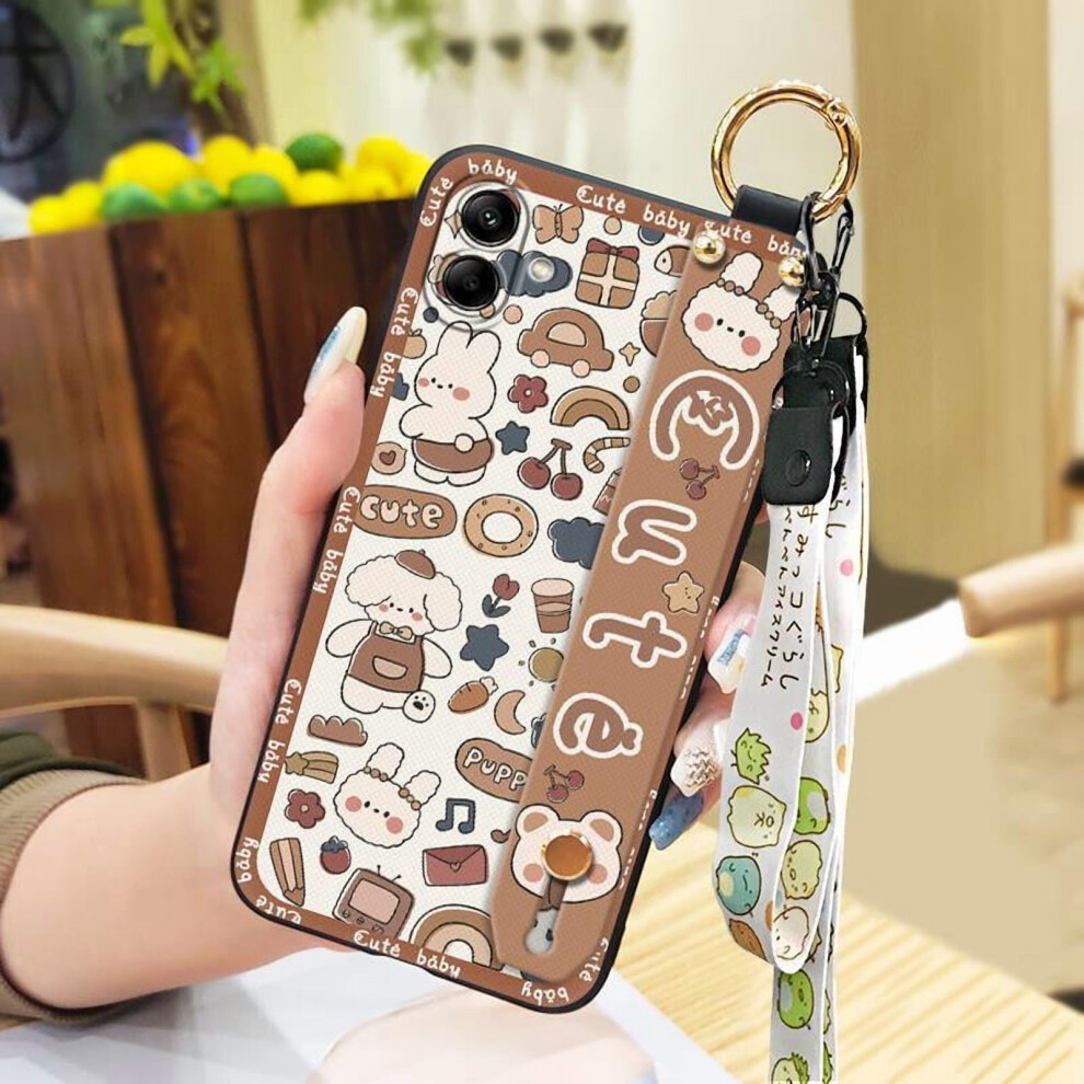 Phone Case Compatible With Samsung Galaxy A05/Sm-A055f Â Shockproof, Waterproof, Dirt-Resistant, With Ring Kickstand & Wristband 9065194480794