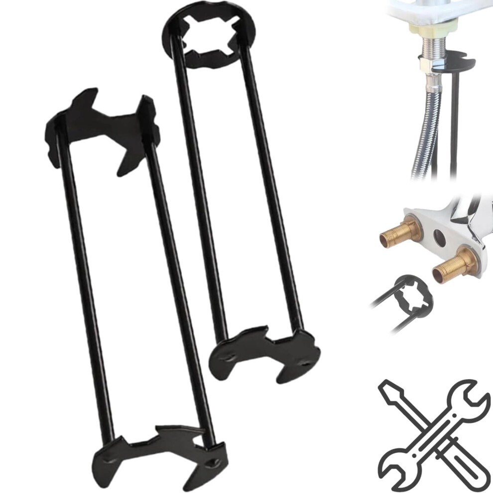 2 Pack Multifunctional Sink Wrench, 2026 Upgraded Faucet Plumbing Tool, Basin Wrench For Under Sink Tight Spaces 9165521928231