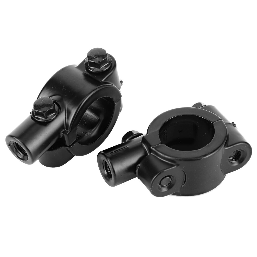 Motorcycle Mirror Clamp, 2Pcs Handlebar Mirror Clamp, 22Mm 0.87In For Rearview Motorcycle 974856514069