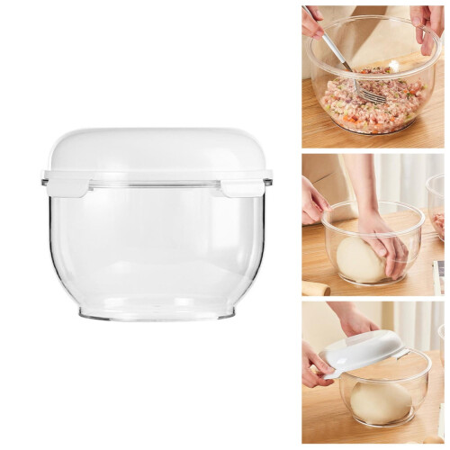 Pizza Dough Proofing Box with Lid – Clear, Non-Stick, Stackable Fermentation Container for Bread, Sourdough & Pizza Making
