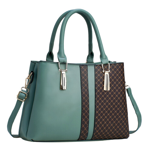 Δερμάτινη τσάντα Tote Patchwork – Μεγάλης χωρητικότητας, πολλαπλών στρώσεων,