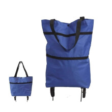 Spezielle Einkaufswagen-Tasche, faltbare Einkaufswagen-Tasche mit Rollen und Reißverschluss, wiederverwendbare, faltbare Einkaufstasche.