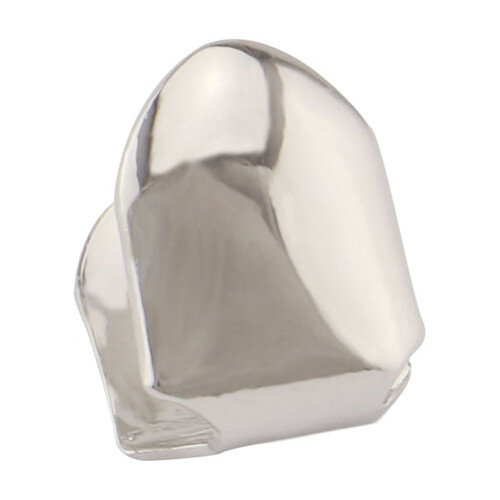 Dental Grills Silver Plain Single Tooth Cap