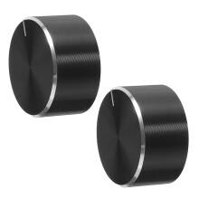 ibasenice 2Pcs Switch Knob Black Plastic Light Control Knob for Brightness Adjustment in Office Use