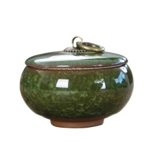 Creative Crack Ceramic Mini Tea Caddy Household Portable Storage Jar with Lid Cosmetic Jewelry Storage Box Gift Home Decoration