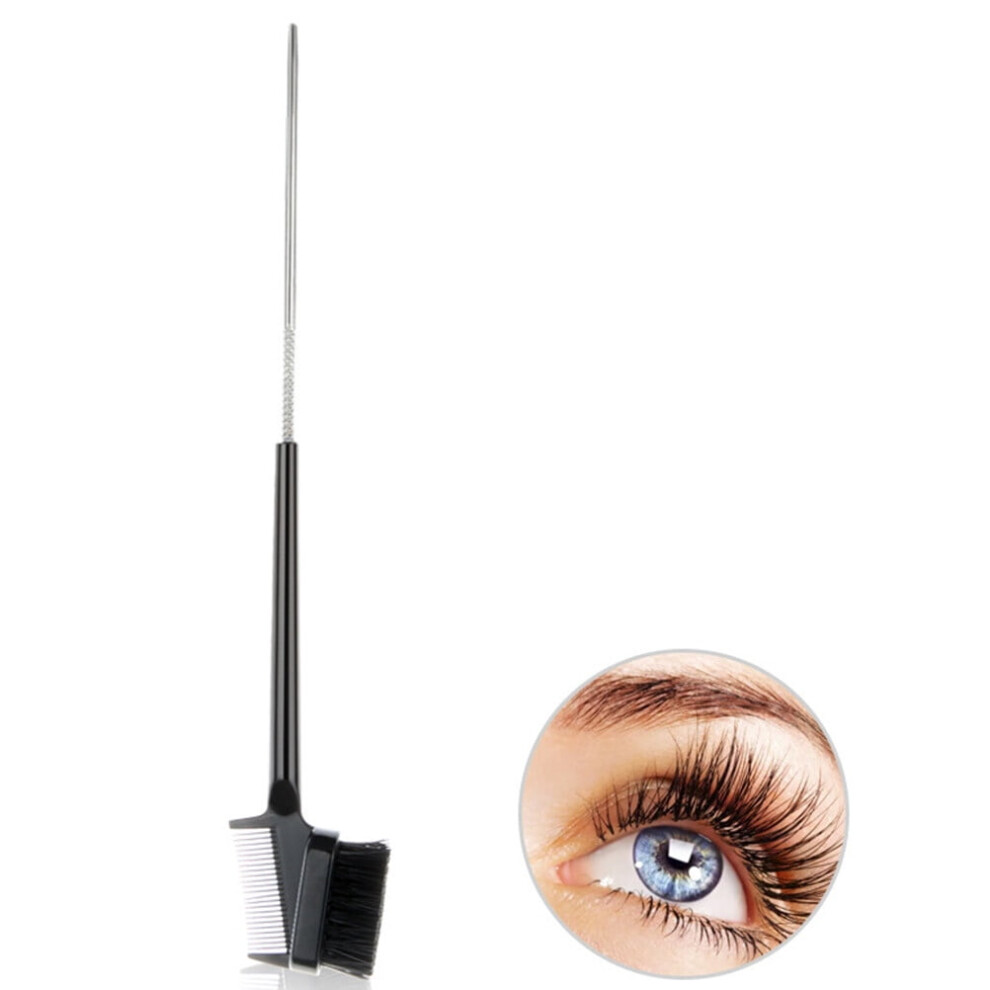 2Pcs Stainless Steel Eyebrow Comb and Eyelash Brush Cosmetic
