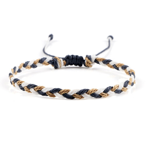 Βραχιόλι Ταϊβάν Wax Cord Braided Friendship Πολύχρωμο Δώρο/1
