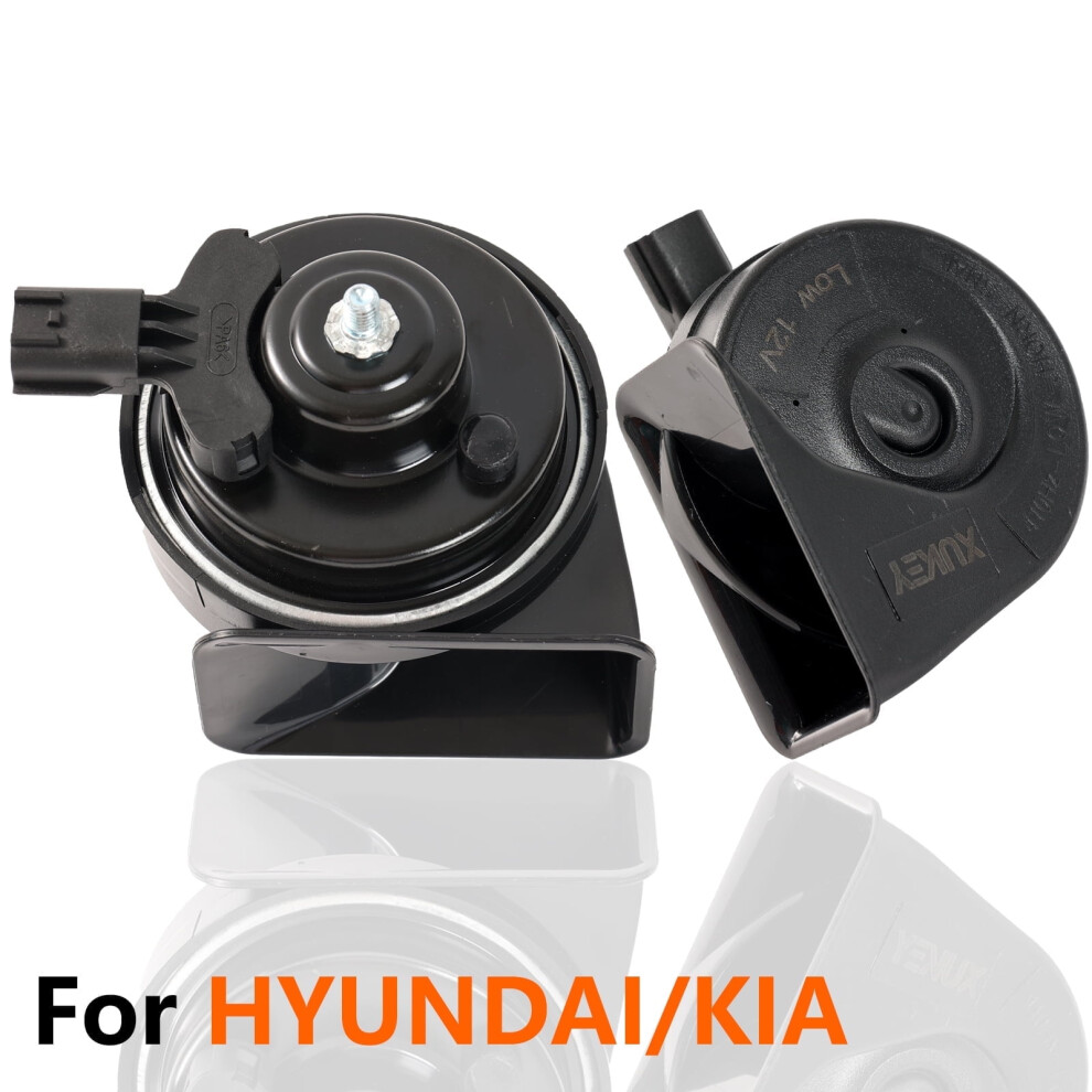 2Pcs Snail Horn 110Db Loud Dual Tone For Hyundai Accent Elantra Sonata Grandeur 9065194481913