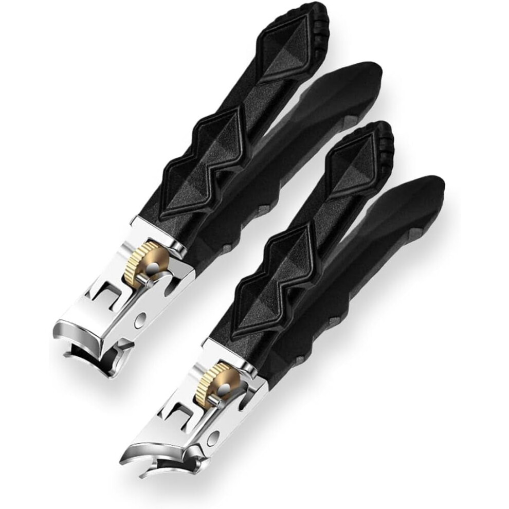 Wide Jaw Nail Clippers for Thick Toenails, Long Handle Slanted Head Stainless Steel Toenail Clipper for Men and Women