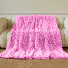 Extra Soft Fuzzy Faux Fur Throw Blanket, Reversible Shaggy Blanket, 51.18x62.99in, Cozy Microfiber Fleece for Couch/Sofa/Bedroom