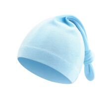 Bonnet bébé à longue queue, doux et confortable, pour nouveau-nés et nouveau-nés. Bonnet noué tendance et chaud. Accessoire de tête moderne.