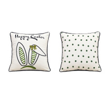 Easter Bunny Eggs Pillow Cushion, 17.7 inch Double-Sided Sofa and Bed Headrest Pillow for Holiday Gifting