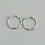925 Sterling Silver Twisted Huggie Hoop Earrings 26mm 1