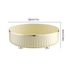 Rotating Seasoning Shelf for Kitchen Countertop – Compatible with Home & Garden Tools, Beige