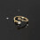 925 Sterling Silver Tiny Star Dainty Thin Pinkie Ring Adjustable A3196-Gold-6 1
