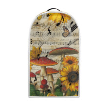 Sheet Music and Sunflower Pattern Multifunctional Food Processor Cover Washable Coffee Machine Dust Cover for Home Kitchen