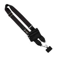 Mobile Phone Strap with Zippered Pouch Mini Card Holder Crossbody Adjustable Length Clip And Go Cellphone Hanging Strap