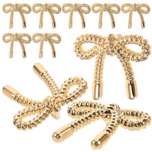 Bowknot Sewing Buttons Zinc Alloy 10Pcs