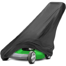 Outdoors Lawn Mower Cover,75.2x19.7x39.4In UV Protection Universal Fit with Drawstring,Black Polyester Oxford Waterproof for Outdoor