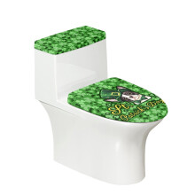 Toilet Seat Cover Set Boston Terrier Pattern 2 pcs