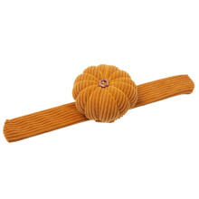 Pumpkin-shaped corduroy wrist pin cushion, 2 pcs