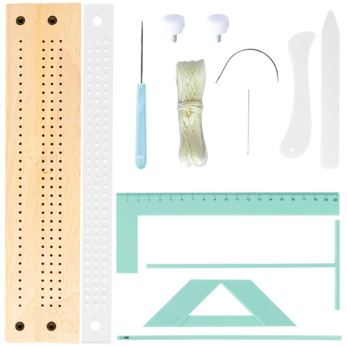 Bookbinding Easy Scrapbooking Tool Plastic Positioner Ruler for Efficient Production Convenient Binding Device for Handbook Cover Production