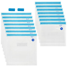 Leak-Proof Reusable Vacuum Sealer Bags, Food Storage Bags Compatible with Most Vacuum Sealers, Gallon Size, Space-Saving Freezer Bags