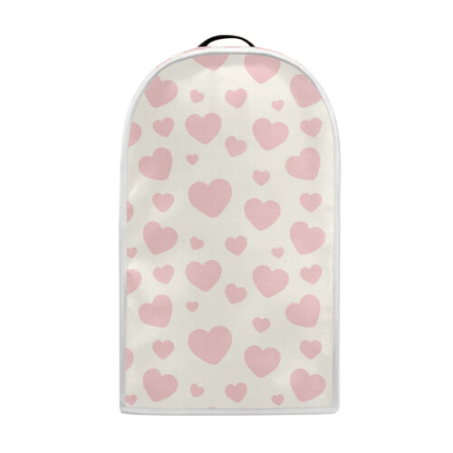 Pink Heart Pattern 1Set Mixer Cover Polyester Top Handle for Household Users