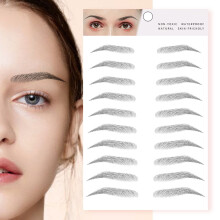 Eyebrow Stickers for European and Broken Eyebrow Designs Water Transfer Stickers for and At-Home Use