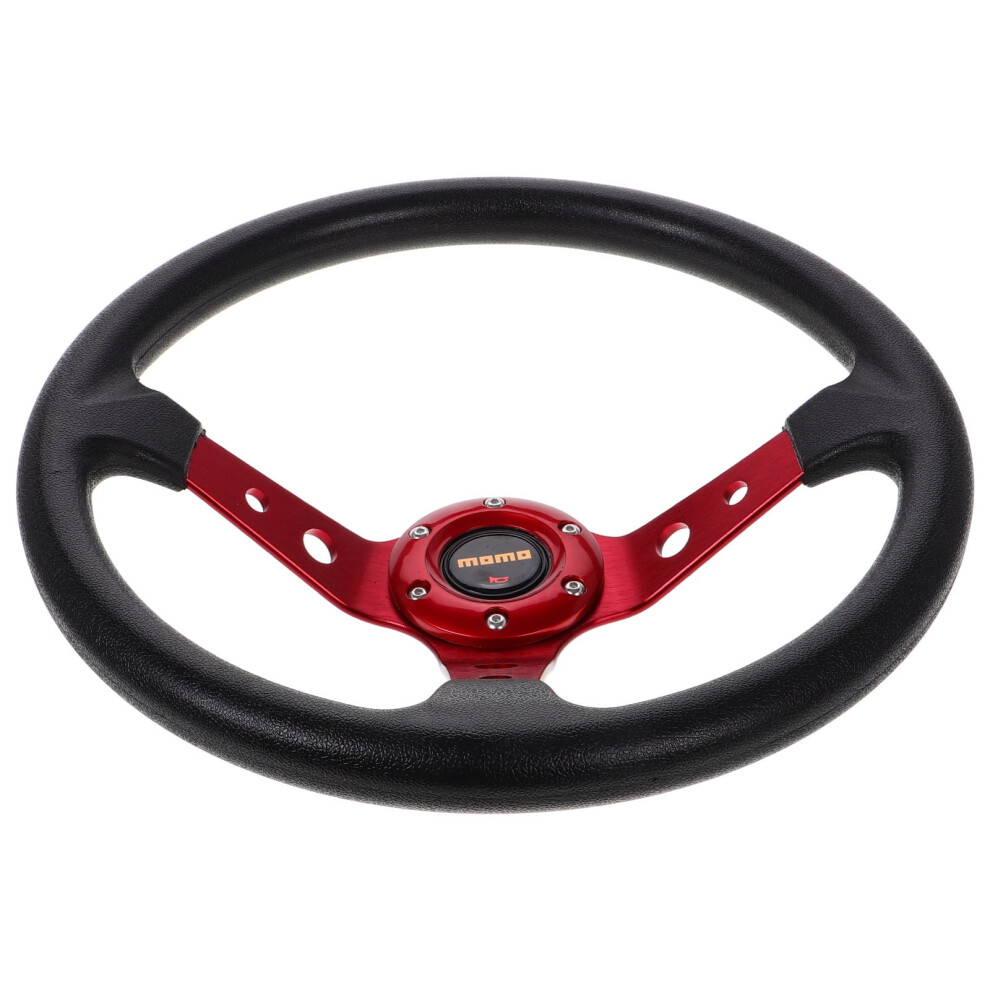 Racing Steering Wheel 14 Inch 350Mm Dish Deep Pu Red 9426043675158