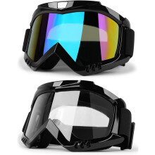 Dirt Bike Goggles UV400 Anti-Fog Dustproof 2 Pack