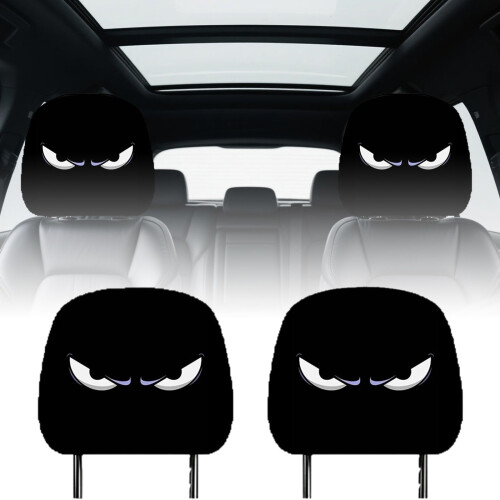 Cartoon Expression Theme Seat Headrest With Indoor And Comfortable Printing Design