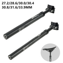 Durable Seatpost Bike Spring 27.2-33.9X400Mm Aluminum Alloy Bicycle Black 33.9*400Mm