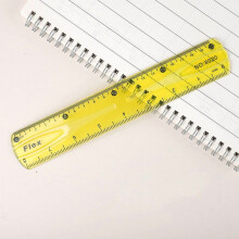 7.87" Flexible Translucent Ruler, Unbreakable Clear Scale, Multi-Shape for Students/Designers – Compatible with School & Office