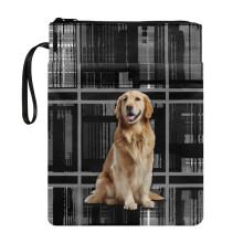 Classic Notebook Wraps with Lightweight Polyester Fabric Book Carrying Case Zipper Journals Planners Books for Teachers 11.42 x 8.66 Inch