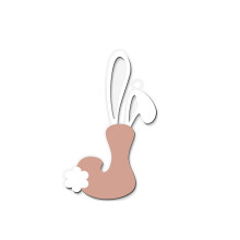 Easter Wooden Rabbit Ear Letter Ornament – Multicolor Wall/Door Hanging, Holiday Party & Porch Decor, Festive Home Accent