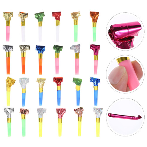 Plastic Whistle Blowouts Assorted Colors 110 pcs