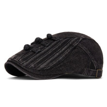 Men Women Denim Knot Duckbill Newsboy Flat Hat Gatsby Golf Driver Adjustable Ivy Cap