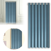 Modern Fabric Door Curtain Thermal Insulated Privacy Panel For Bedroom Living Room Soft Textured Cloth Material Easy Install Top Design Without Rod